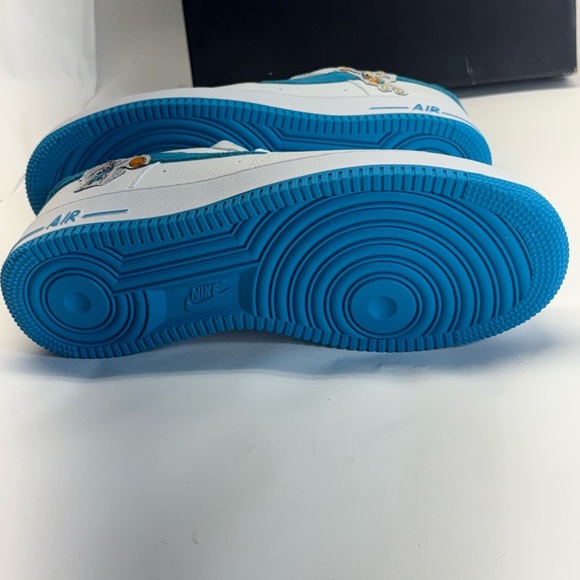 NEW Nike Air Force 1 Low Hare space jams white blue mens 9 - Picture 5 of 7